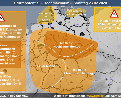 DWD - Sturm Februar