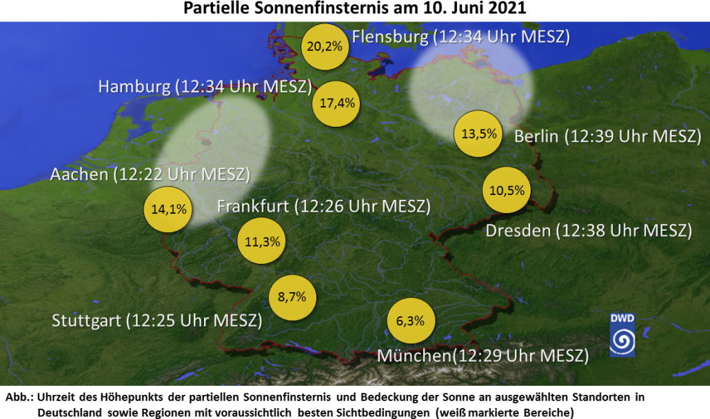 Die ringförmige Sonnenfinsternis - hierzulande partiell