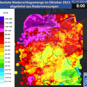 DWD Regional viel Regen im Oktober