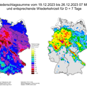 DWD Hintergrundbericht zum Weihnachtshochwasser