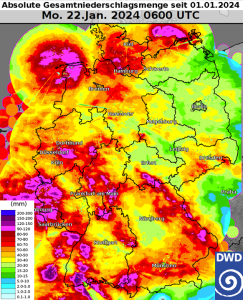 DWD Zu nass zu trocken oder doch im Soll wie war es bisher im Januar 1