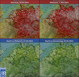 DWD Vom Aprilwinter in den Wonnemonat Mai