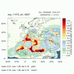 DWD Wuestenstaub aus der Sahara