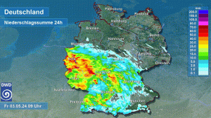 DWD Gewittertief Flurina 1