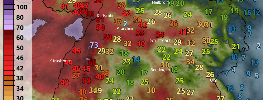 DWD Regenfluten im Suedwesten – ein Zwischenstand