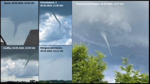 DWD Tornadosichtungen in Deutschland 1