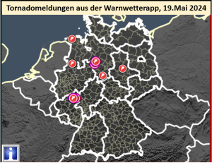 DWD Tornadosichtungen in Deutschland 8