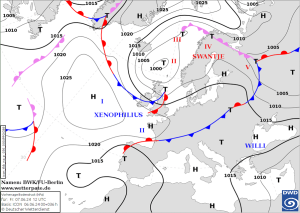 DWD SWANTJE ein bemerkenswertes Tief