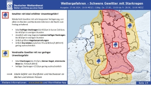 DWD Schwere Gewitter samt Ueberflutungen 1