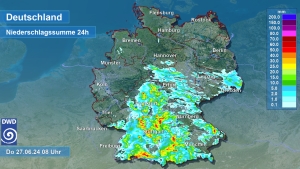 DWD Schwere Gewitter samt Ueberflutungen