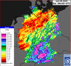 DWD So viel Regen doch nicht ueberall 1