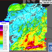 DWD So viel Regen doch nicht ueberall