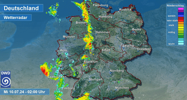 DWD Weiterhin wechselhaftes Sommerwetter