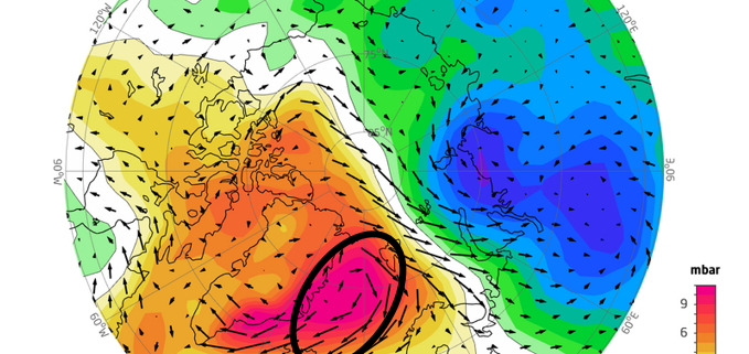 DWD Wenn Druckgradienten die arktische Meereisbedeckung beeinflussen