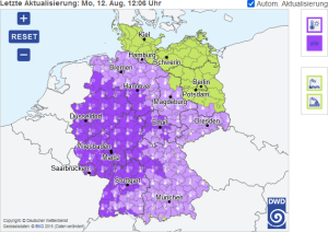 DWD Von Feuchtigkeit und Hitze