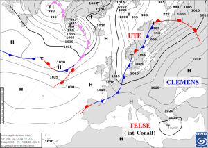 DWD Ruhiger Clemens loest stuermische Telse ab 1