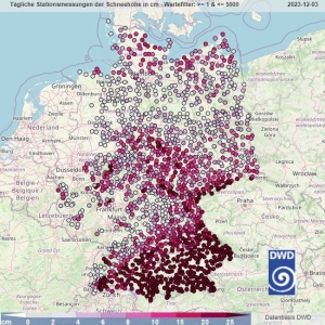 DWD Schnee am ersten Advent 1