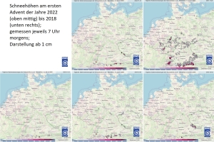 DWD Schnee am ersten Advent 2